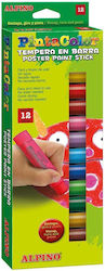 Alpino Temperafarben Buntstifte 12 Farben Box Alpino Pintacolor