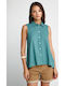 Sleeveless Women's Shirt Green Lake FBL013-101-05-Regular Fit