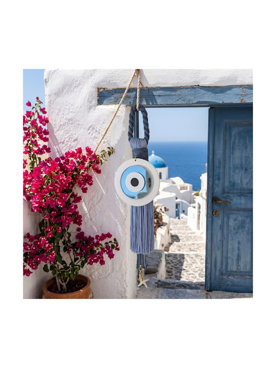 Grekas Χειροποίητο Κρεμαστό Γούρι Σπίτι Ροζ 33cm