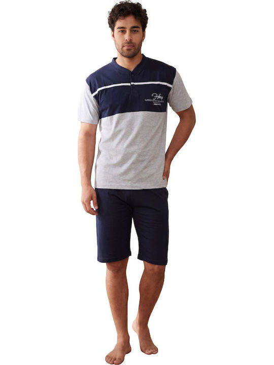 Rimoli Summer Men's Cotton Pyjamas Grey