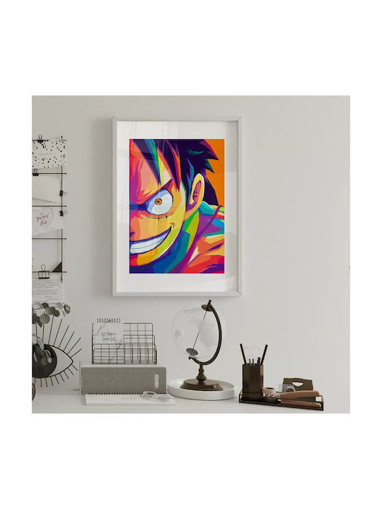 Poster One Piece Luffy An040b 40cm X 50cm Λευκή...