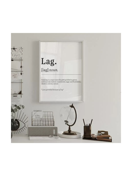Gaming Poster Lag Gm131 40cm X 50cm Λευκή Ξύλιν...