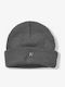 Beanie Unisex Σκούφος με Rib Πλέξη σε Γκρι χρώμα