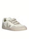 Kids Sneakers with Hoop & Loop Closure White