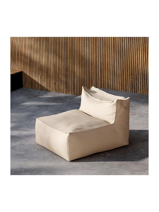 Bean Bag Chair Waterproof Rambo Corner Beige 85x105x75cm