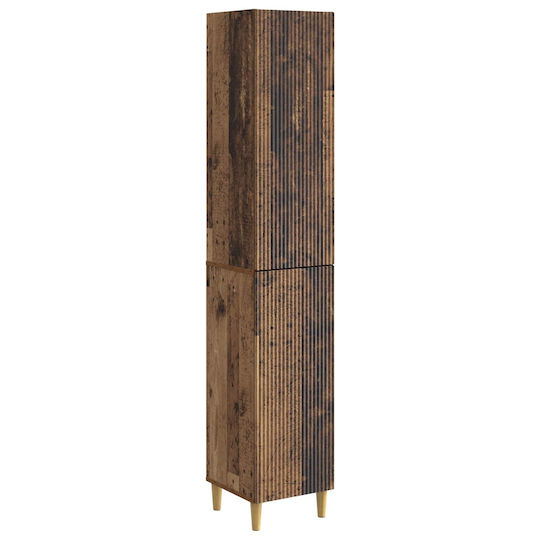 vidaXL Bathroom Floor Column Cabinet L33xW34.5xH90cm Brown