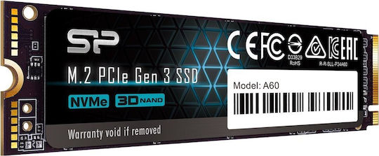 Silicon Power P34A60 SSD 128GB M.2 Type with PCI Express 3.0 Connection SP128GBP34A60M28