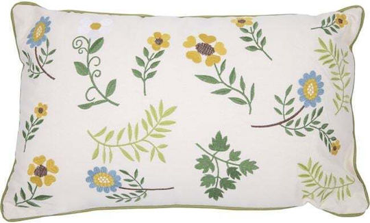 Μαξιλάρι Flowers Πρασινο 30x50εκ.
