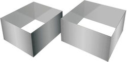 Set 2 Inele Din Oțel Inoxidabil 8x8 & 9x9 Pedrini 04gd300