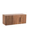 Freebox Rectangular Loft Closet from Chipboard Natural and Black 150x55cm Freebox