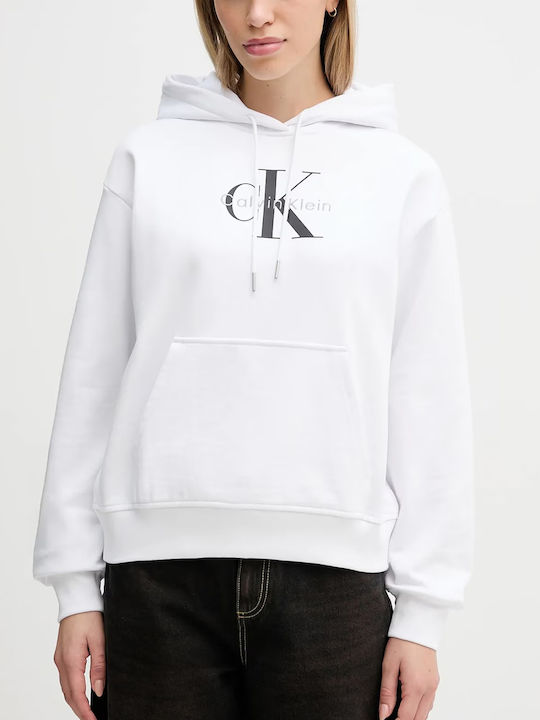 Calvin Klein Γυναικεία Ζακέτα Φούτερ με Κουκούλ...