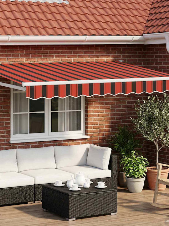 vidaXL Orange Terrace Tent x
