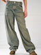 Damen Jeans Hosen Grün