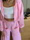 Sweatpants Set Candy Pink
