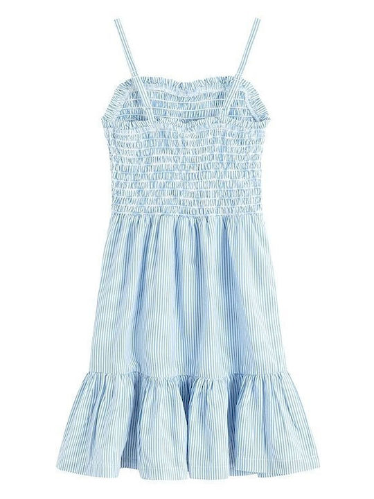 Girls Dress Sleeveless Blue