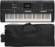Yamaha Yamaha PSR-E583 Tastatur mit 61 Tasten mit Etui Schwarz Straßenpaket