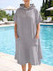 Aigaion Beach Poncho Cotton Gray
