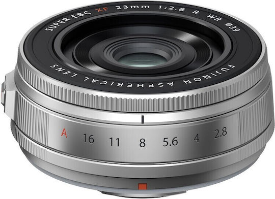 Fujifilm Crop Camera Lens XF 23mm f/2.8 R WR Fixed for Fujifilm X Mount Silver