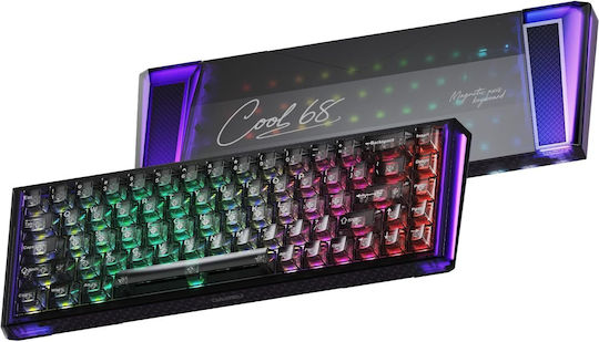 Dareu COOL68 Ηall Effect Gaming Πληκτρολόγιο 65% με Magnetic διακόπτες και RGB φωτισμό (Αγγλικό US)