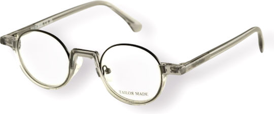 Tailor Made Tm15319 C3 Unisex Mixed Prescription Eyeglass Frames Round Gray-Black