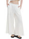 Set Dama Alb Cu Pantaloni Albi