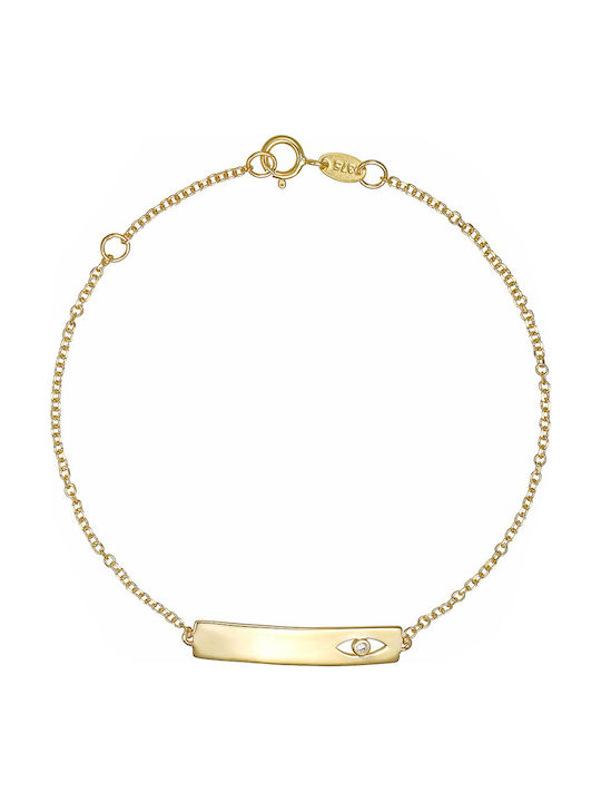 Kinderarmband Identität aus Gold 9K