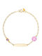 Kids Bracelet ID Made of 9K Gold