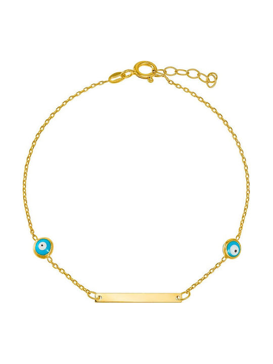 Kinderarmband ID Aus Gold 14K