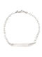 Kids Bracelet ID In White Gold 14K