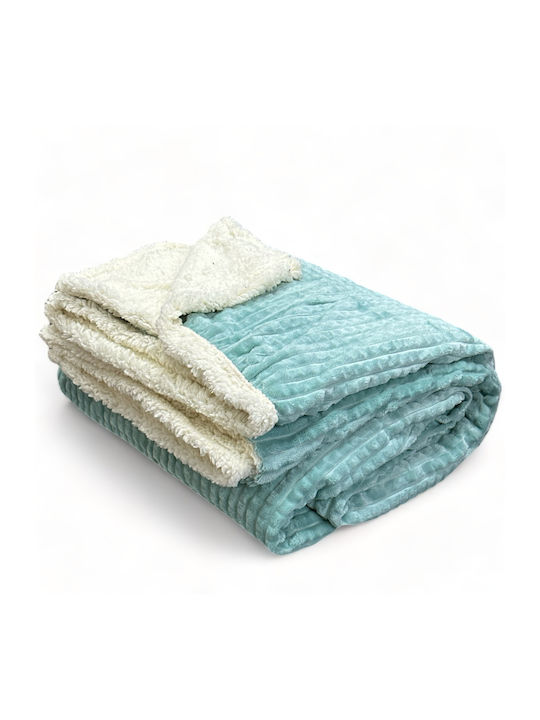 Κουβέρτα Fleece Γούνα Sherpa Υπέρδιπλη 220*240 ...