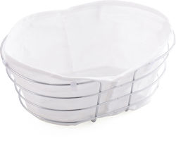 TnS Ψωμιέρα Μεταλλική Λευκή 27x20x11.5cm TnS Ψωμιέρα Μεταλλική Λευκή 27x20x11.5cm
