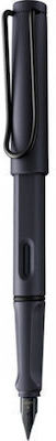 Lamy Safari Писалка Fine Сива от Inox с Черно Мастило