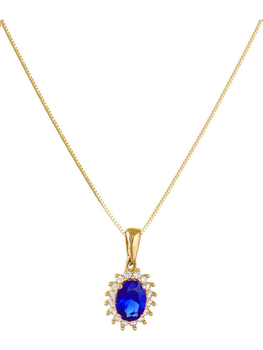 Hängendes Charm Rosette aus 14K Gold