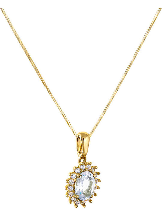 Charm Rosette in 14K Gold with Black Zircon