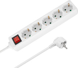 Rebel Power Strip 5 Sockets with Cable 2m