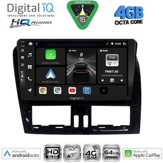 Digital IQ Car Audio System for Volvo XC 60 2009-2017 Bluetooth USB WiFi GPS Apple CarPlay Android Auto with 9" Touch Screen