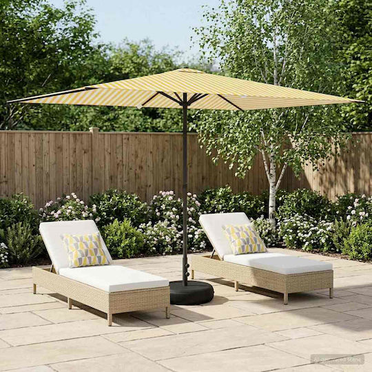 Aluminium Garten- und Terrassen-Sonnenschirm mit Luftschlitz Aluminium Garten- und Terrassen-Sonnenschirm mit Luftschlitz