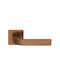 Zogometal Middle Door Lever With Rosette 376 Pair With Mouthpiece Copper Aged