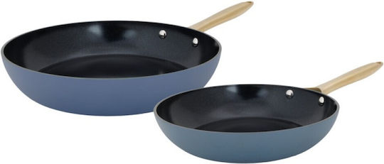 Cosy Trendy Aluminum Pots and Pans Set with Ceramic Interior Coating 2 Pieces