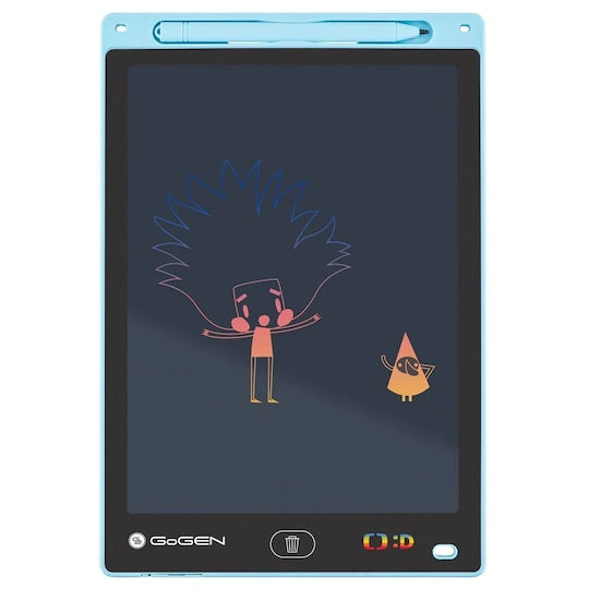 Gogen Decko Tabletă de Desen pentru Copii 10" 25 Cm Ecran LCD Baterie Cr2016 Subțire Albastru Deschis