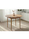Novato 148 Round Extendable Dining Room Table Made of Solid Pine Wood 75x75cm