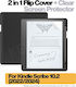 2in1 Case Kindle Scribe 10.2 2022/2024 Inkora Flex Black Clear Screen Care Bundle