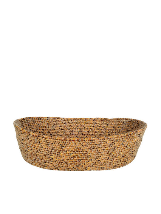 Espiel Διακοσμητικό Καλάθι Rattan Μπεζ 23x17x6εκ.