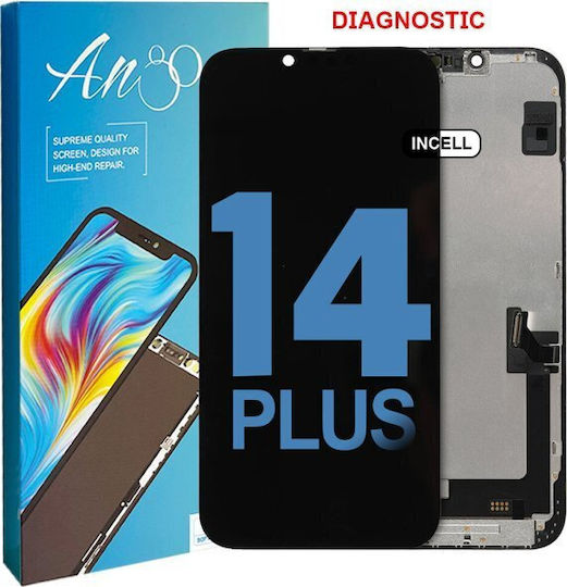 Ecran cu Mecanism Tactil pentru iPhone 14 Plus (Negru)