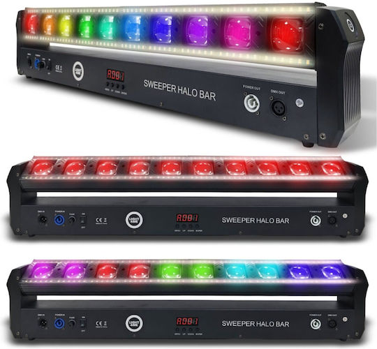 Light4me Sweeper Halo Bar Studio Lamp Movable Led Lighting Bar Dmx 10x30w Rgbw + 120x0.5w