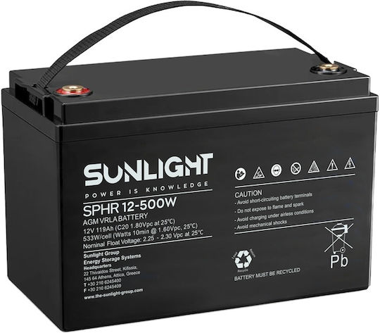 SunLight Sphr UPS Battery with Capacity 109Ah and Voltage 12V 1 Piece
