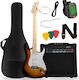 V-tone Ega 39 Sb Електрическа Китара 4/4 Stratocaster Сънбърст