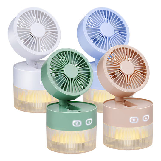 Table Fan USB Spray Light Multicolour 350ml 4 Colors Lifetime Air