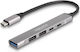 DeLock Hub 5 Porturi USB 3.2 cu Conectare USB-A / USB-C Gri