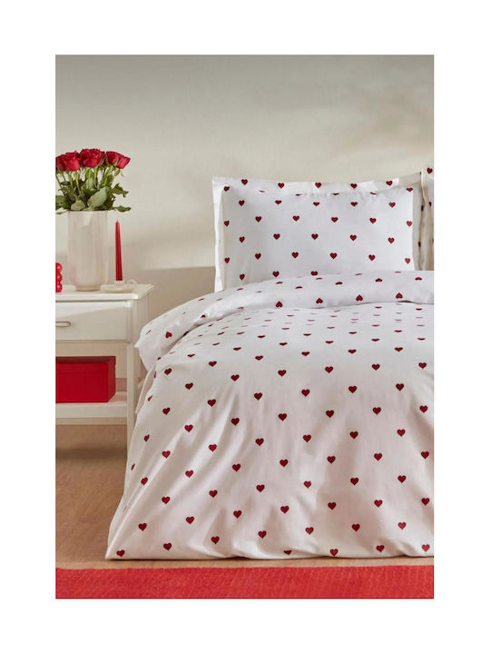 SteweHome Cotton Duvet Cover Set 200x200cm Double With 2 Pillowcases 100% Cotton